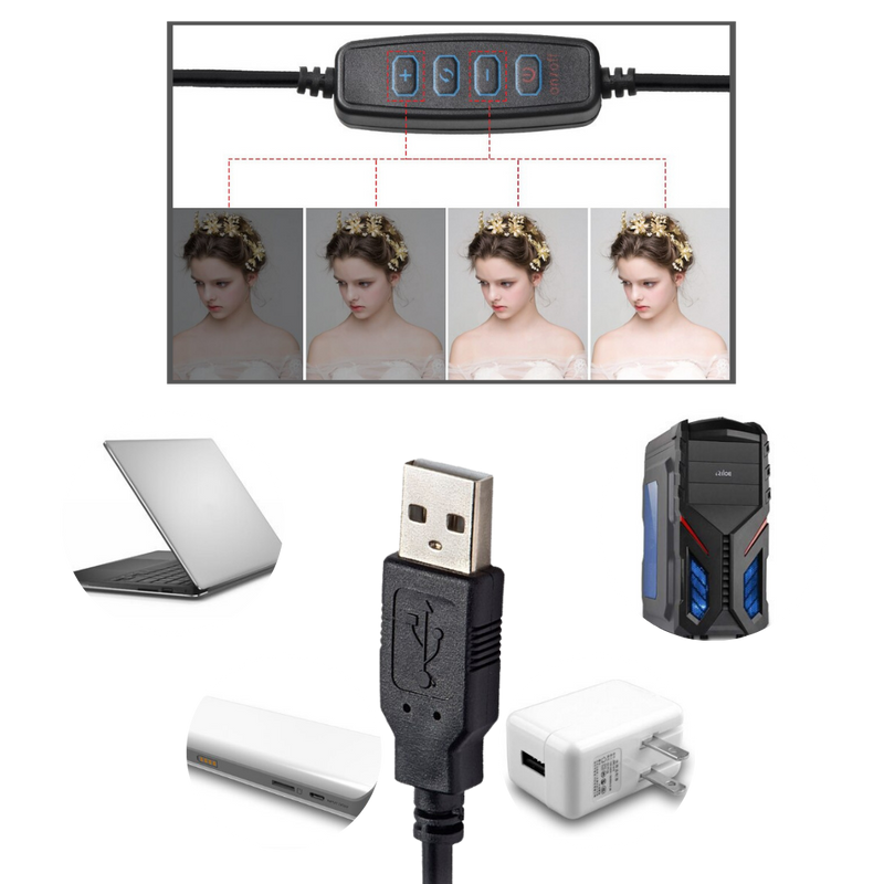 16 cm LED Ring Light with Stand