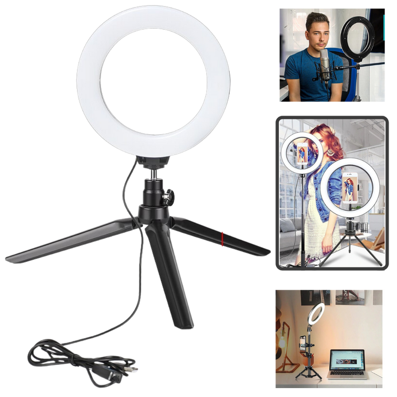 16 cm LED Ring Light with Stand