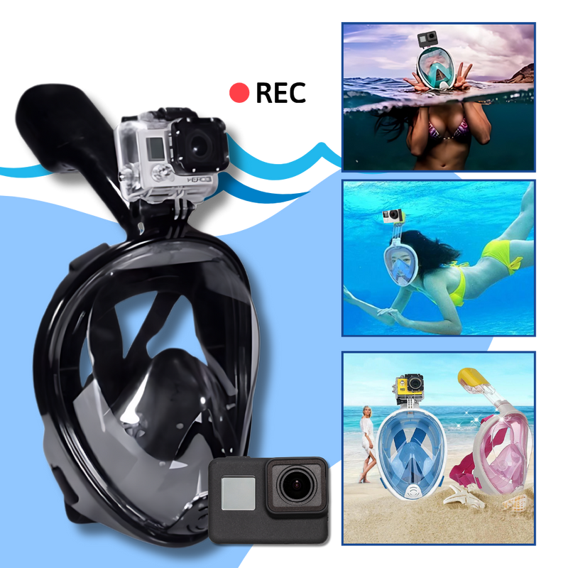 180° Panoramic View Snorkel Mask