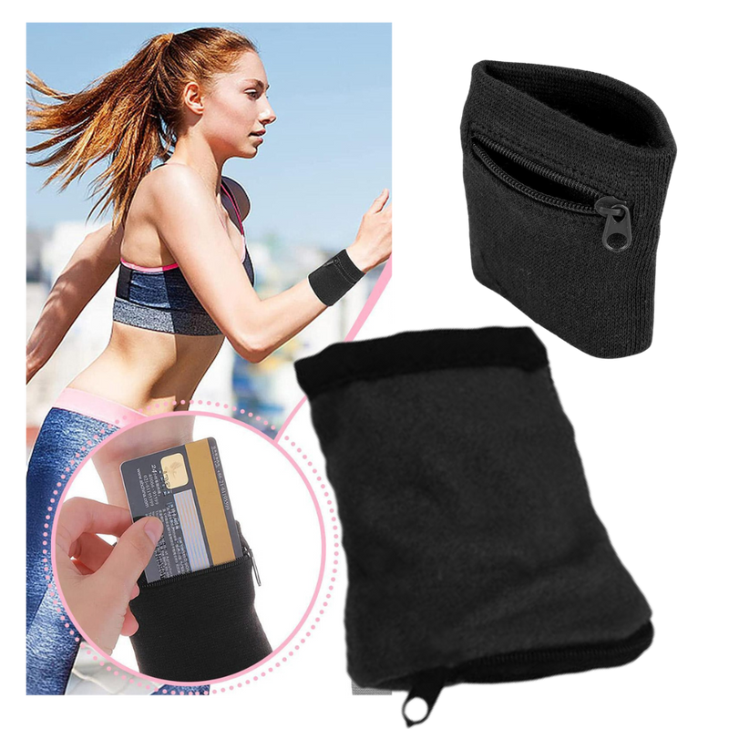 Wristband with Wallet Pocket