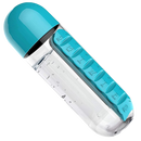 Plastic Water Bottle with Pill Box