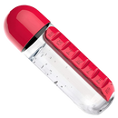 Plastic Water Bottle with Pill Box