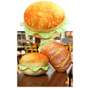 Plush Burger Cushion
