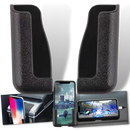 Two-Piece Adhesive Phone Holder for Cars