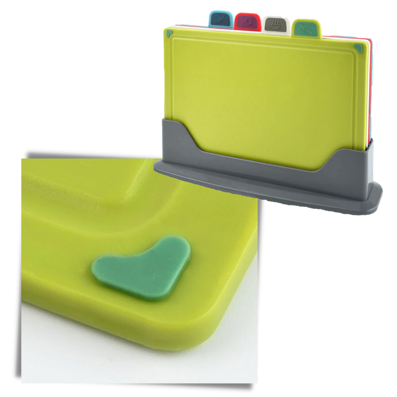 4pcs Chopping Board Set with Holder