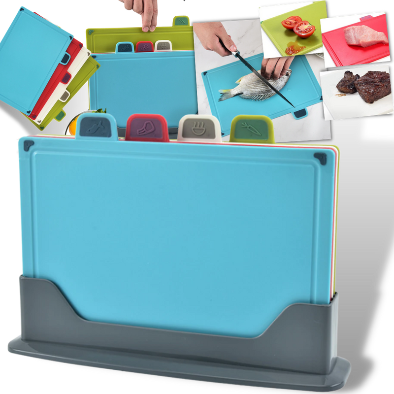 4pcs Chopping Board Set with Holder