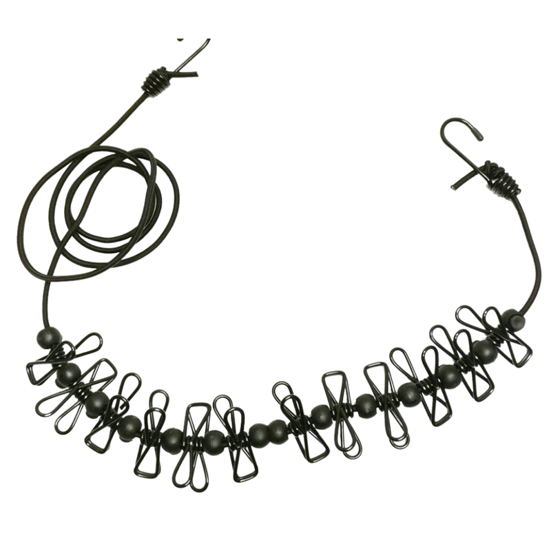 4m Stretch Camping Clothesline with Pegs