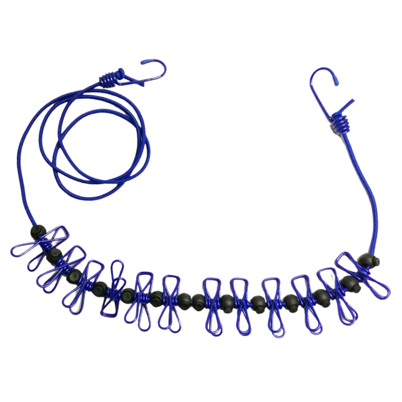 4m Stretch Camping Clothesline with Pegs