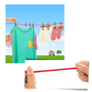 4m Stretch Camping Clothesline with Pegs