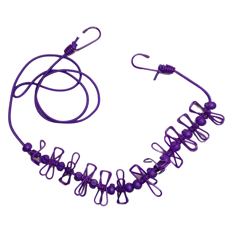 4m Stretch Camping Clothesline with Pegs