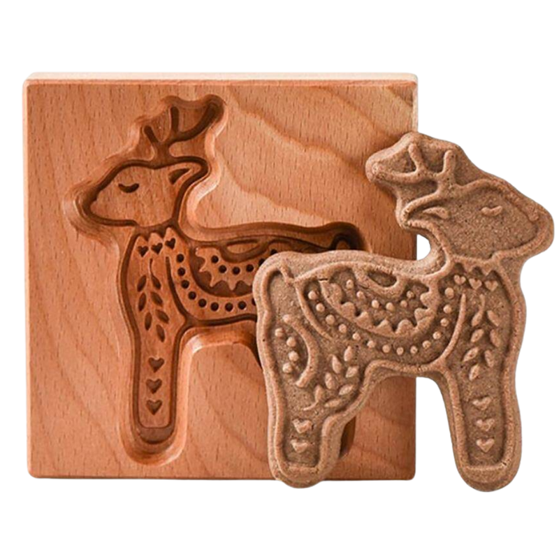 Wooden Cookie Cutter Mould