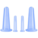 4 Silicone Cups for Facial Massage Cupping