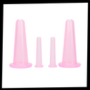 4 Silicone Cups for Facial Massage Cupping