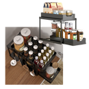 Double-Drawer Kitchen Spice Rack