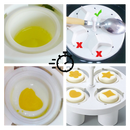 Pack of 6 Fancy Shape Egg Cookers