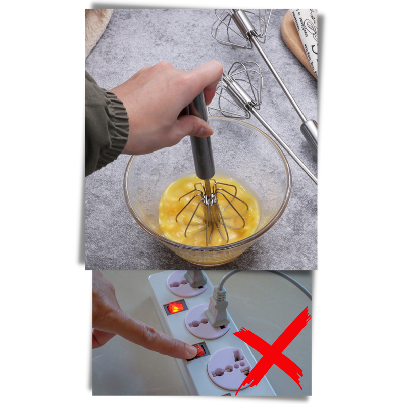 Semi-Automatic Egg Beater