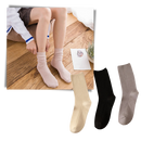 3 Pairs Ribbed Cotton Socks for Women