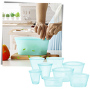 8-Pack Reusable Food Silicone Bags