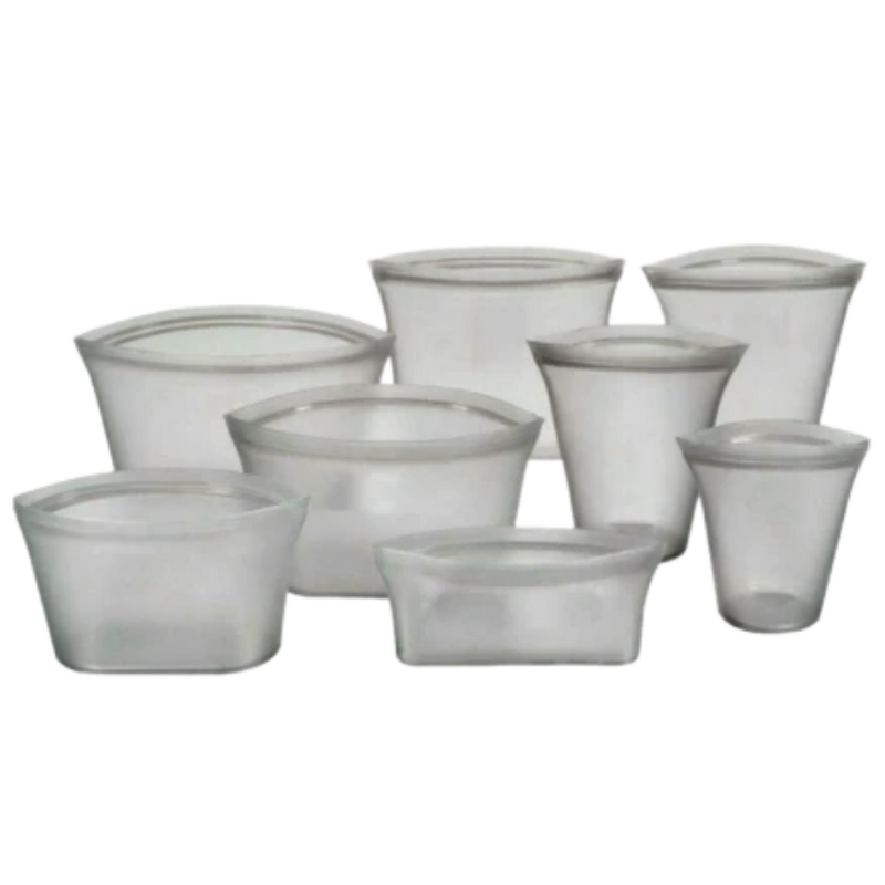 8-Pack Reusable Food Silicone Bags