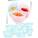 8-Pack Reusable Food Silicone Bags