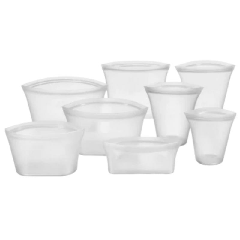 8-Pack Reusable Food Silicone Bags