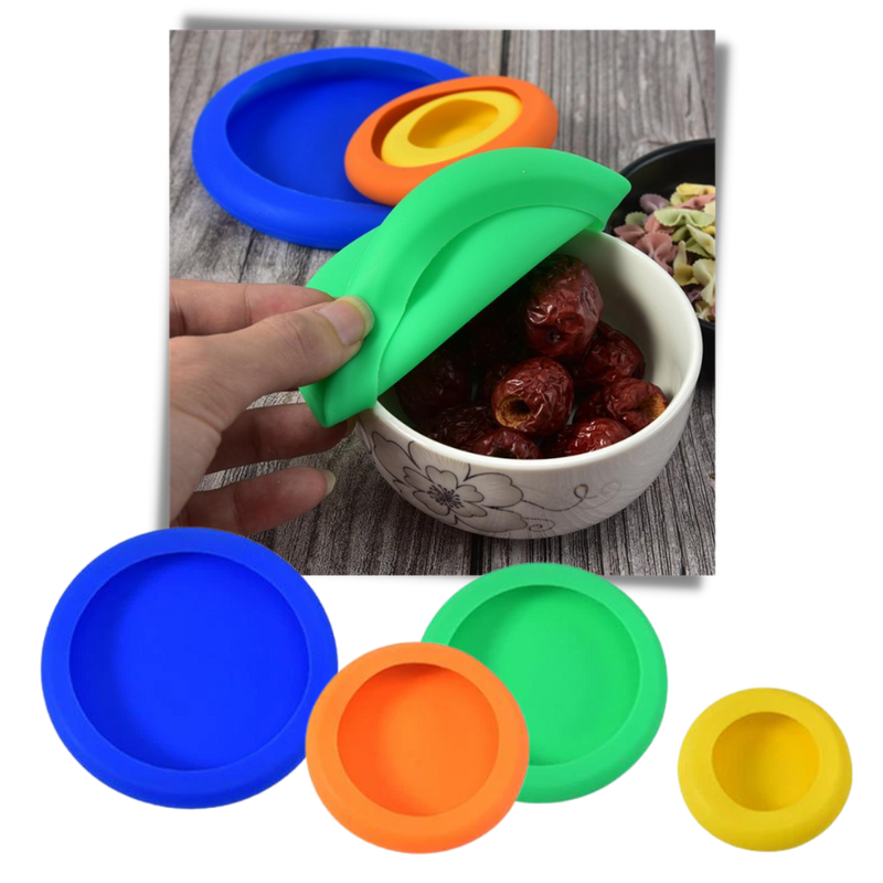 Pack of 4 Silicone Cover Lids