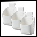 3-Pack Hanging Storage Baskets