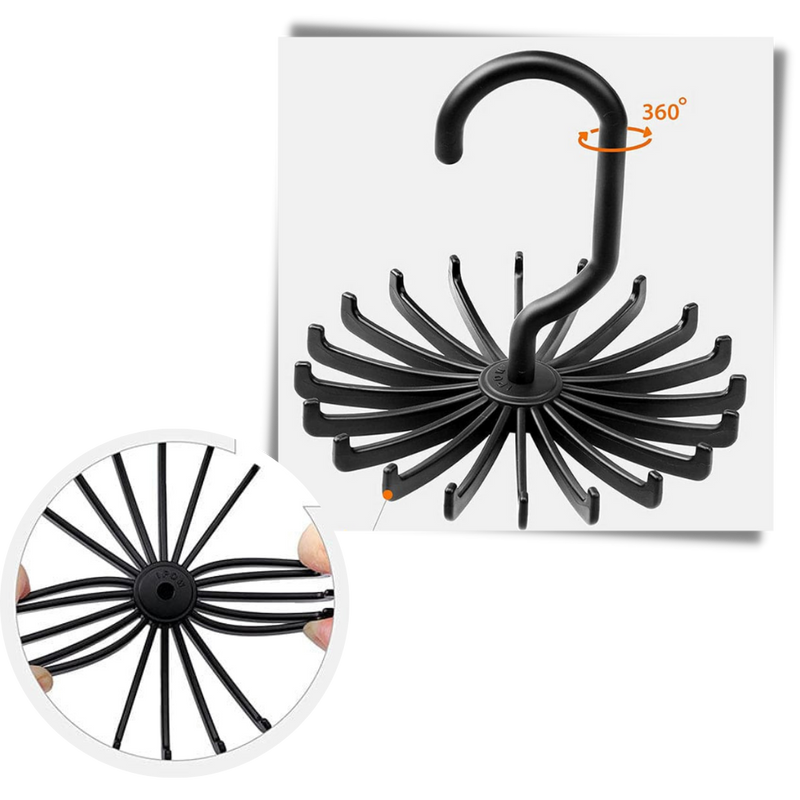 360-Degree Rotating Tie Hanger