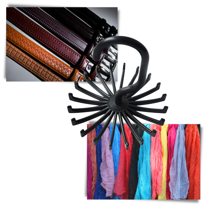 360-Degree Rotating Tie Hanger