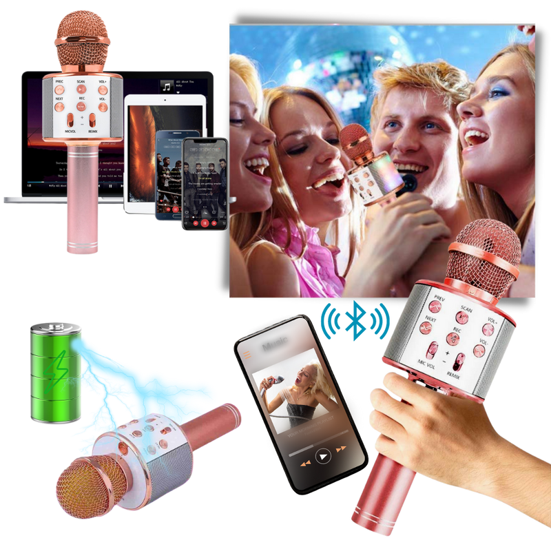 Wireless Bluetooth Karaoke Microphone