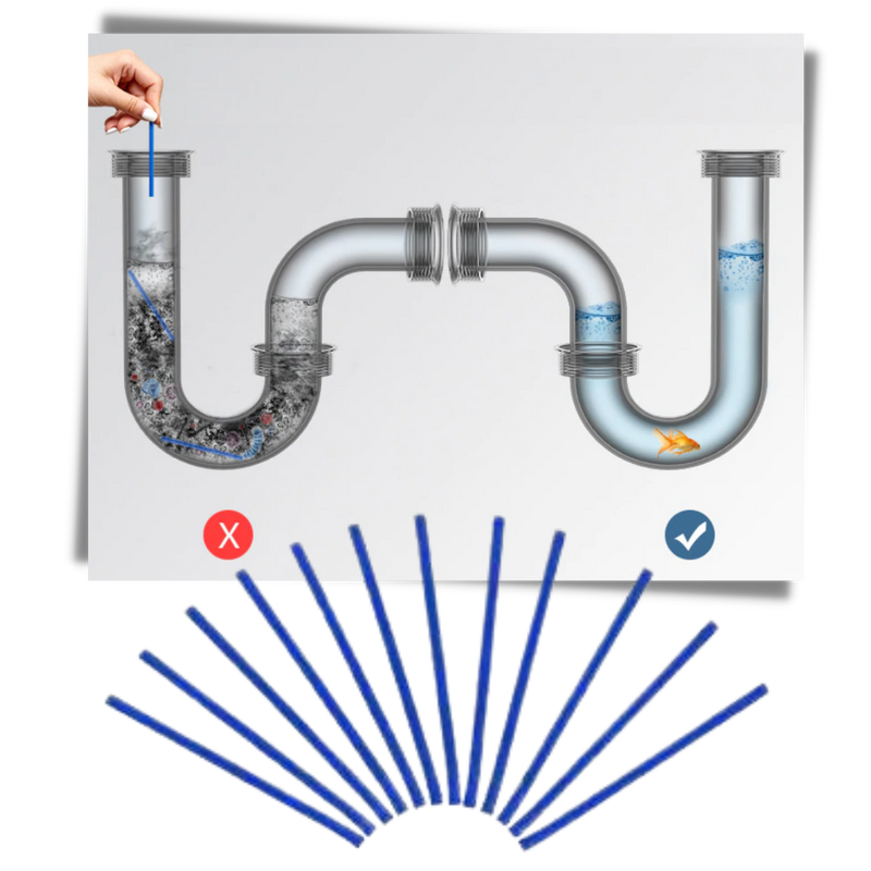 12-Pack Sink Cleaning Sticks