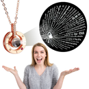 I Love You Necklace in 100 Languages