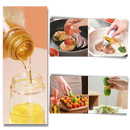 Oil Glass Bottle with Brush