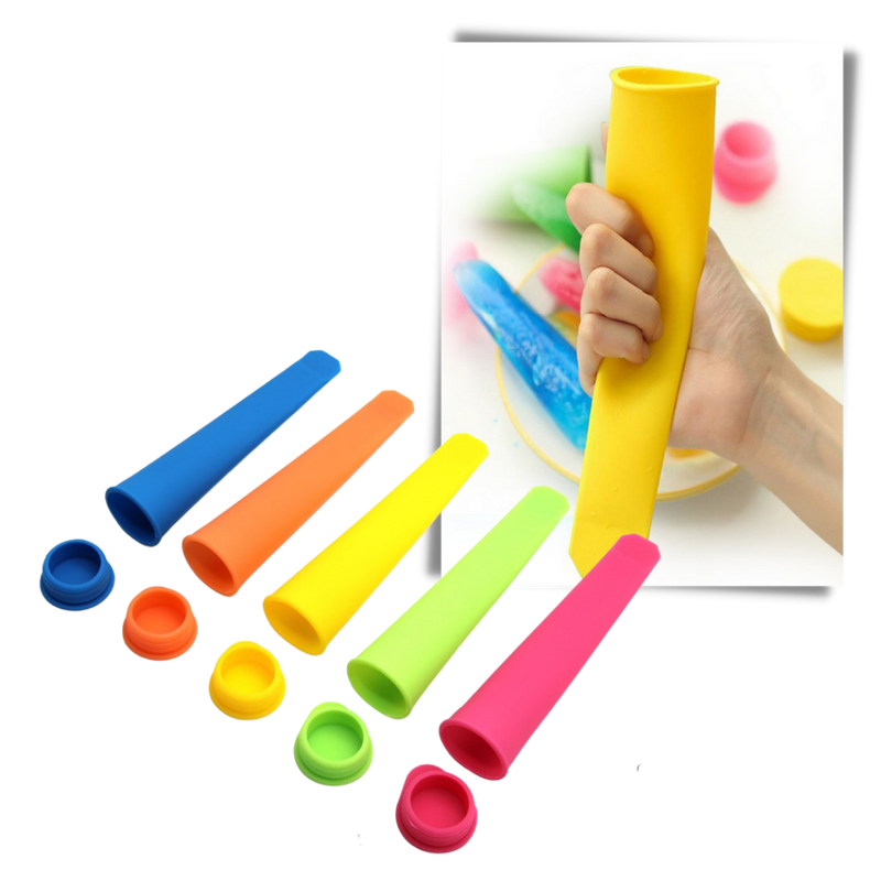 5-pack Silicone Popsicle Maker Moulds