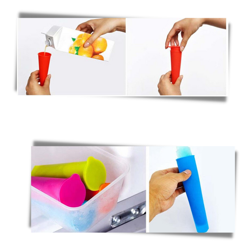 5-pack Silicone Popsicle Maker Moulds