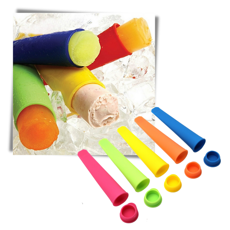 5-pack Silicone Popsicle Maker Moulds