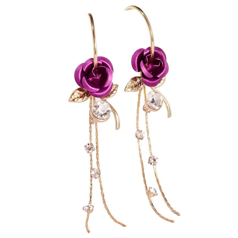 Rose Tassel Earrings