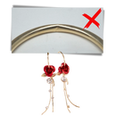 Rose Tassel Earrings