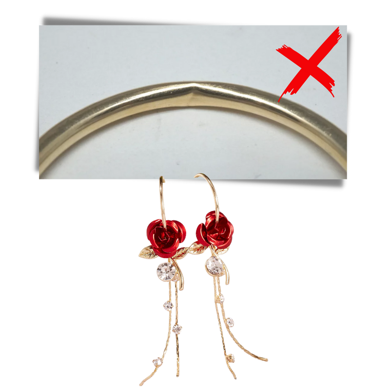 Rose Tassel Earrings