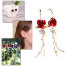 Rose Tassel Earrings