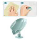 Leaf-Shaped Soap Holder with Drain