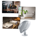 Leaf-Shaped Soap Holder with Drain