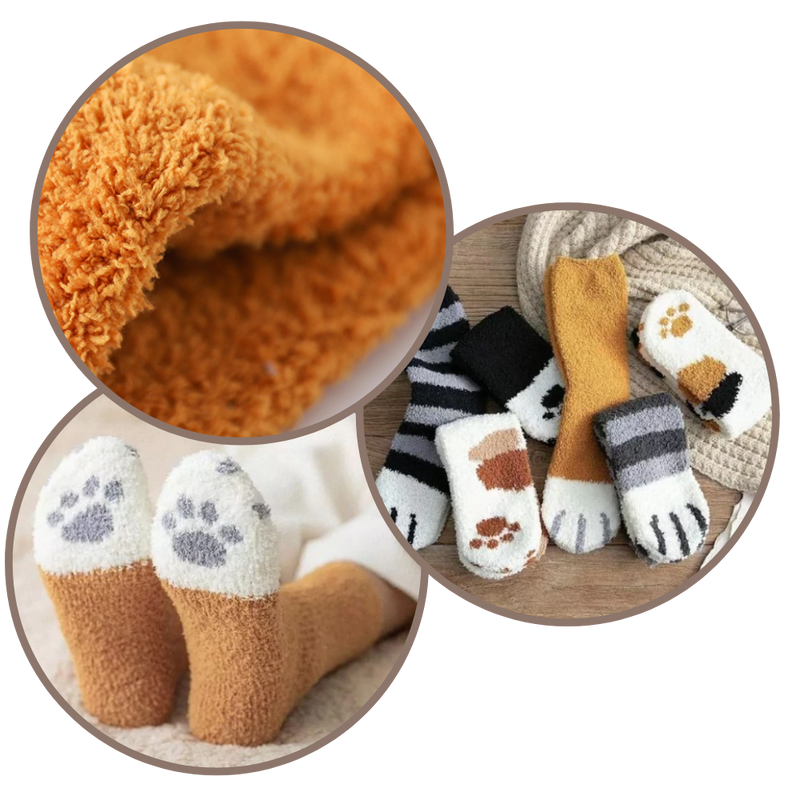 Cat's Paw Winter Socks