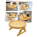 Foldable Wooden Armrest Table