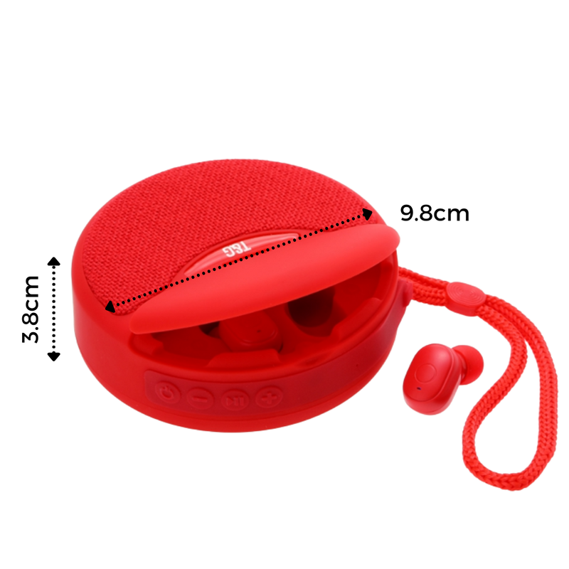 Wireless Bluetooth Speaker with Earbuds