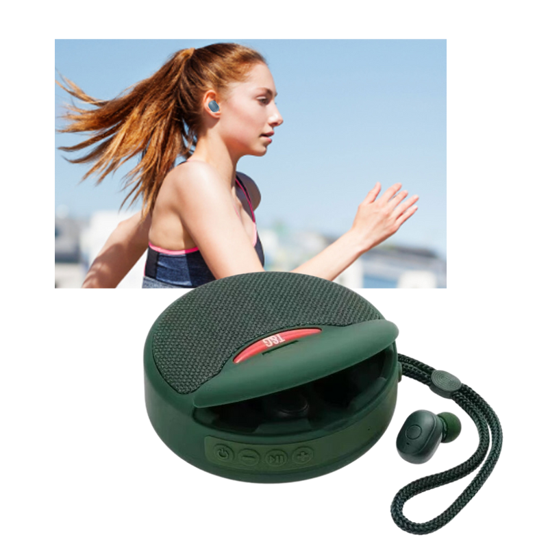 Wireless Bluetooth Speaker with Earbuds