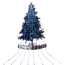Christmas Tree Waterfall Fairy Lights