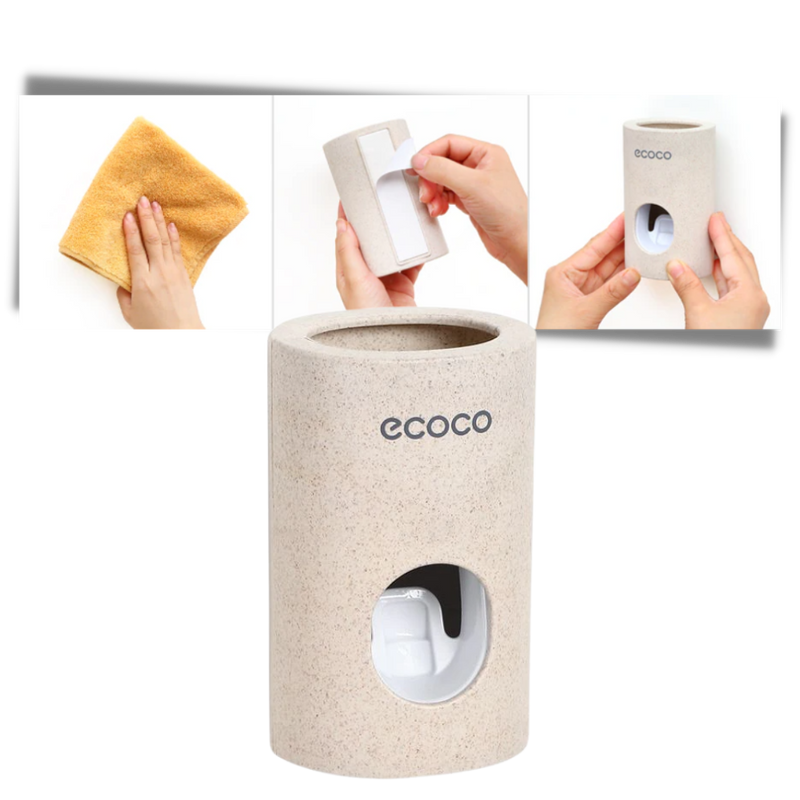 Stone Wall-Mounted Toothpaste Dispenser