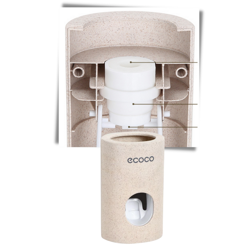 Stone Wall-Mounted Toothpaste Dispenser