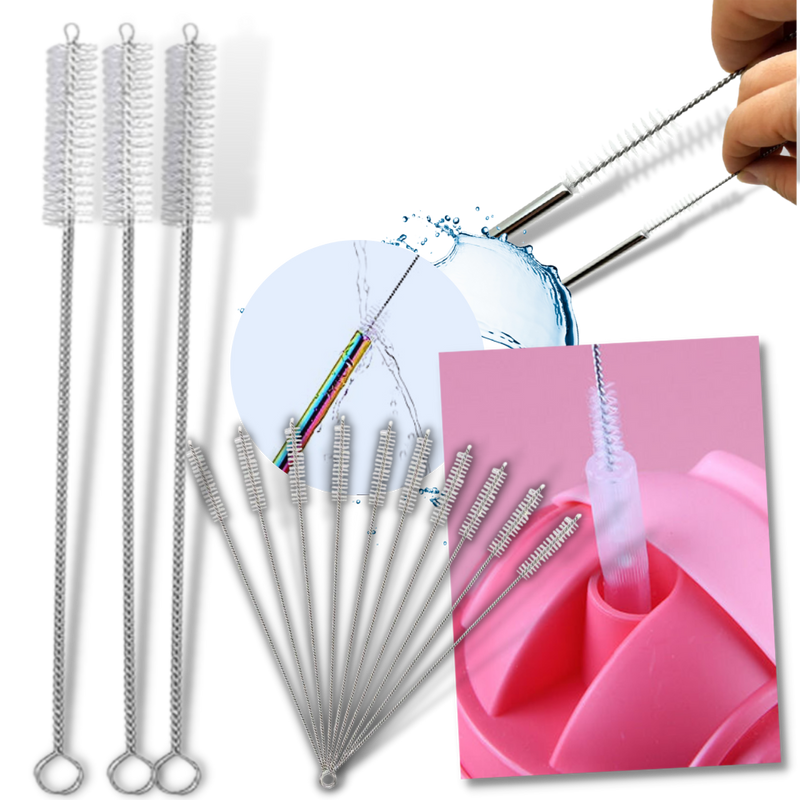 10-Pack Straw Cleaner Brush